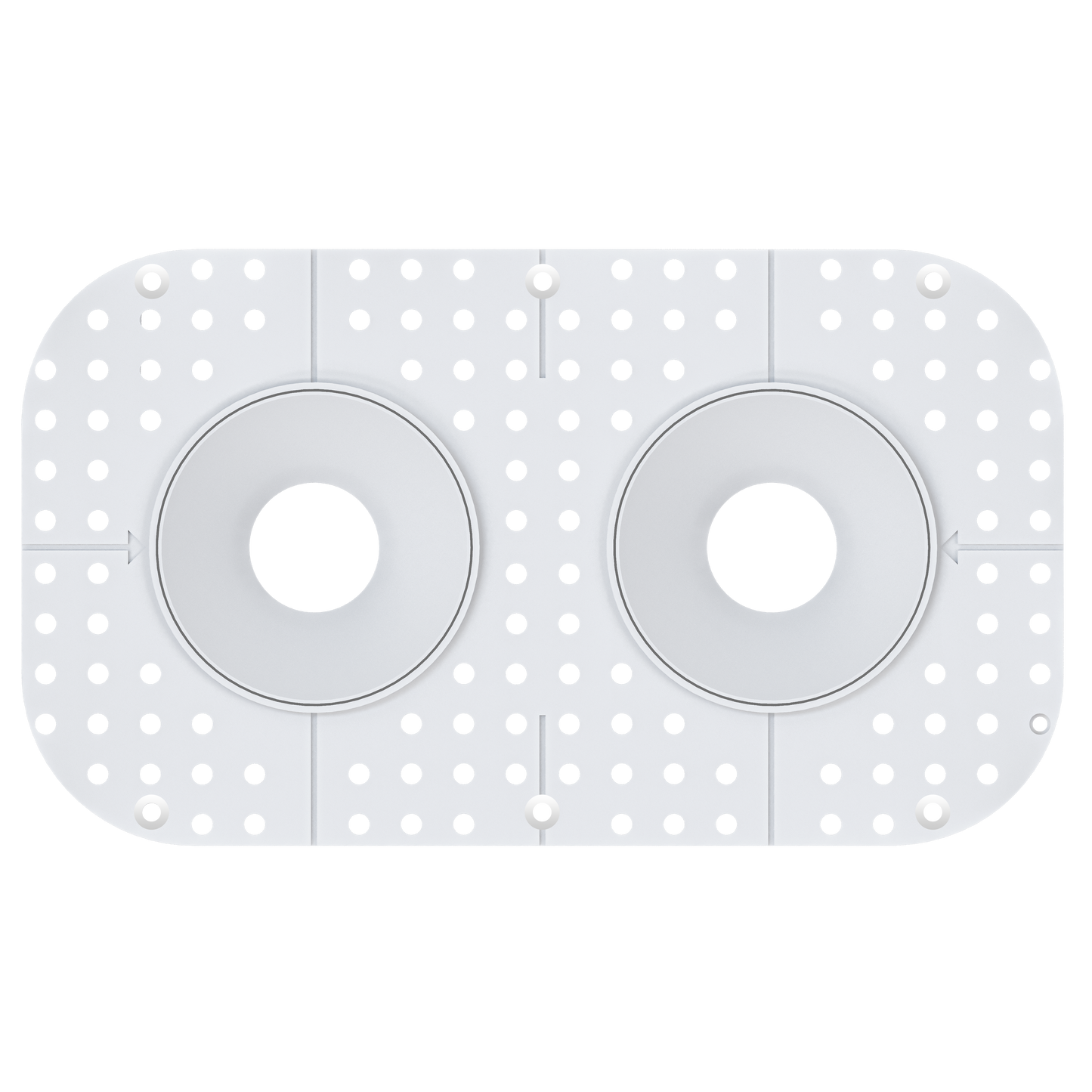2 Inch Round Double Head Trimless Kit