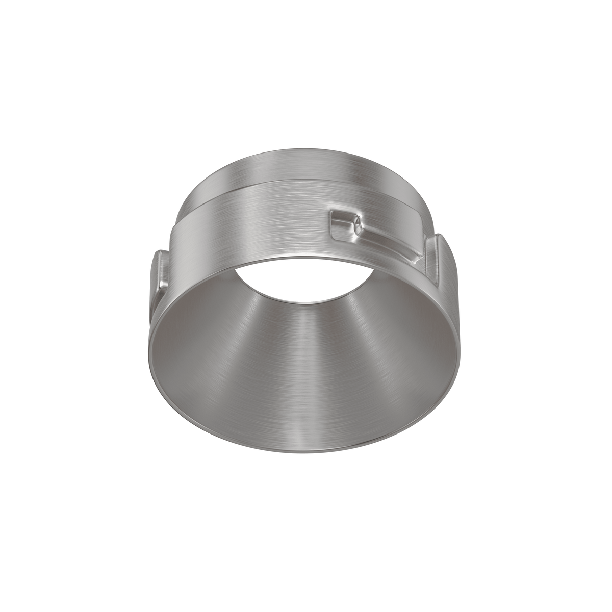 2 inch Brushed Nickel Round Trimless Adapter