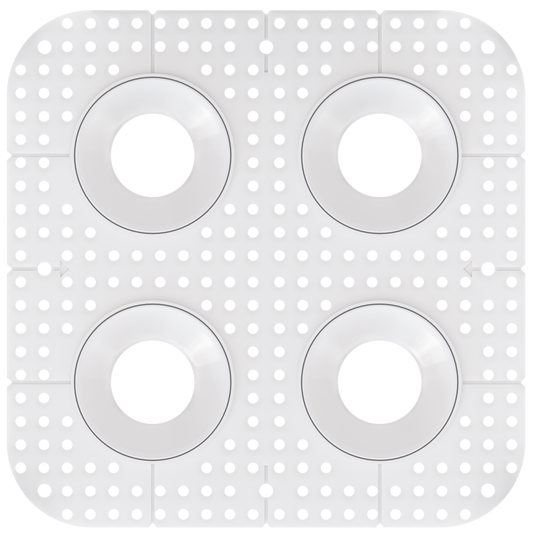 3 Inch Round Quadruple Head Trimless Square-Kit