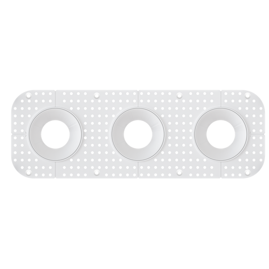 3 Inch Round Triple Head Trimless Kit