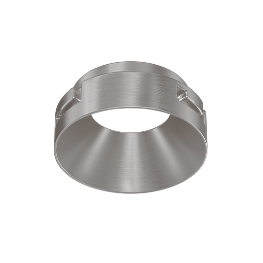 3 inch Brushed Nickel Round Trimless Adapter