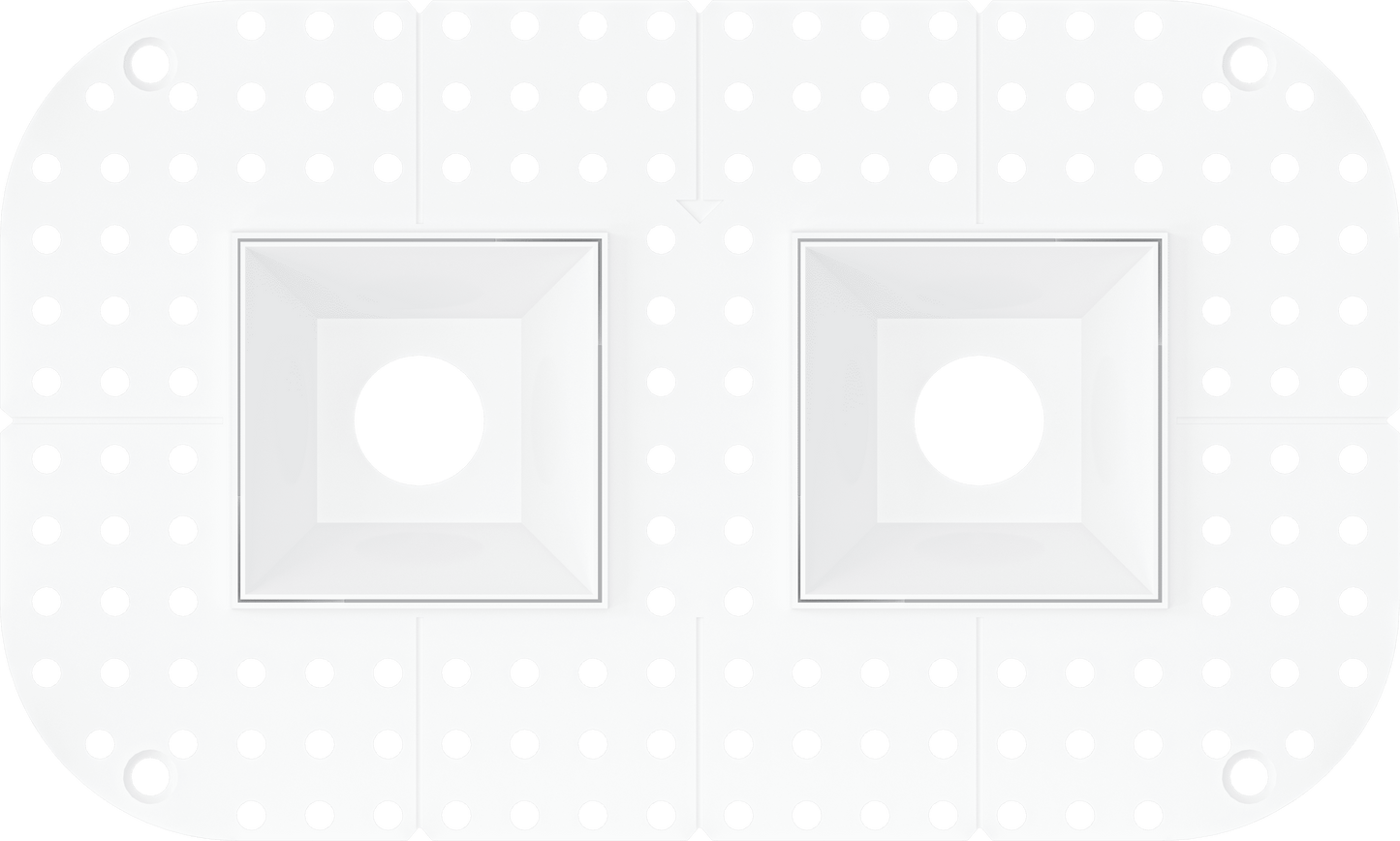 1 Inch Square Double Head Trimless Kit