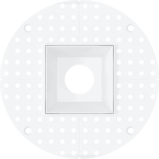 2 Inch White Square Trimless Kit
