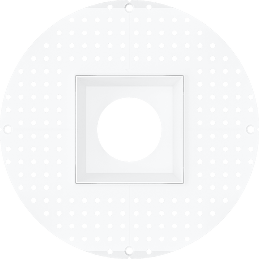 4 Inch White Square Trimless Kit