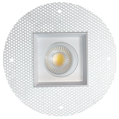 3.5" Single Head Trimless Regress Multiple Gimbal White