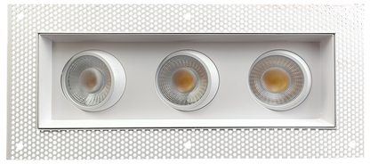 3.5" Triple Head Trimless Regress Multiple Gimbal White