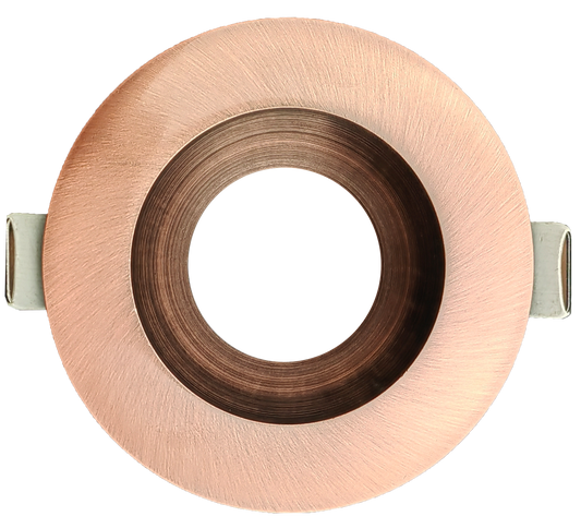 3 Inch Brushed Copper Round Trim