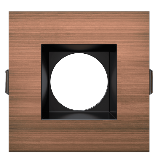3 Inch Brushed Copper Square Trim