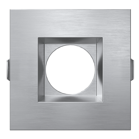 3 Inch Brushed Nickel Square Trim