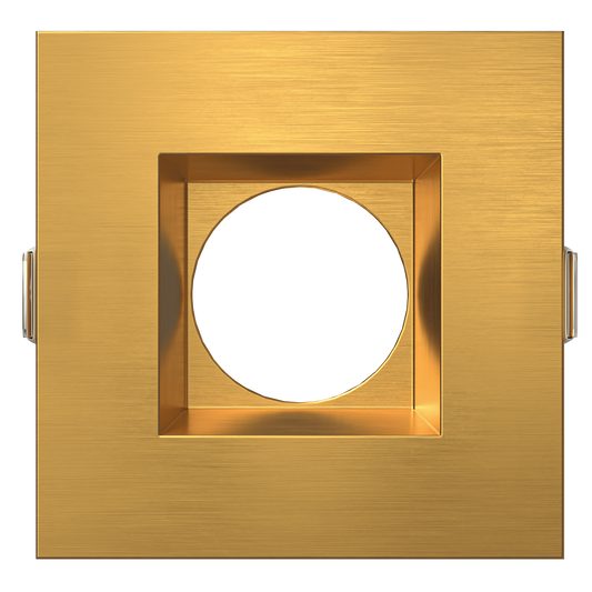 3 Inch Brushed Brass Square Trim