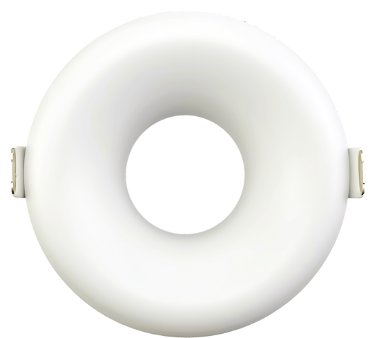 3 Inch White Round Wave Trim