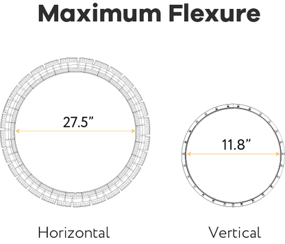 1/2" Flexible Trimless Channel 8ft