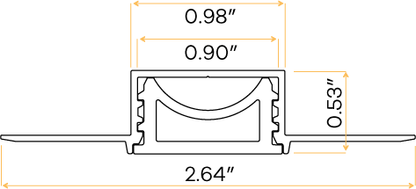 1" Flexible Trimless Channel