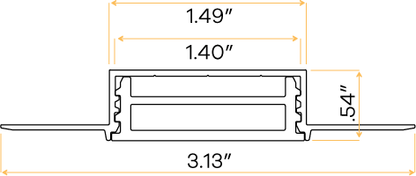 1.5" Flexible Trimless Channel