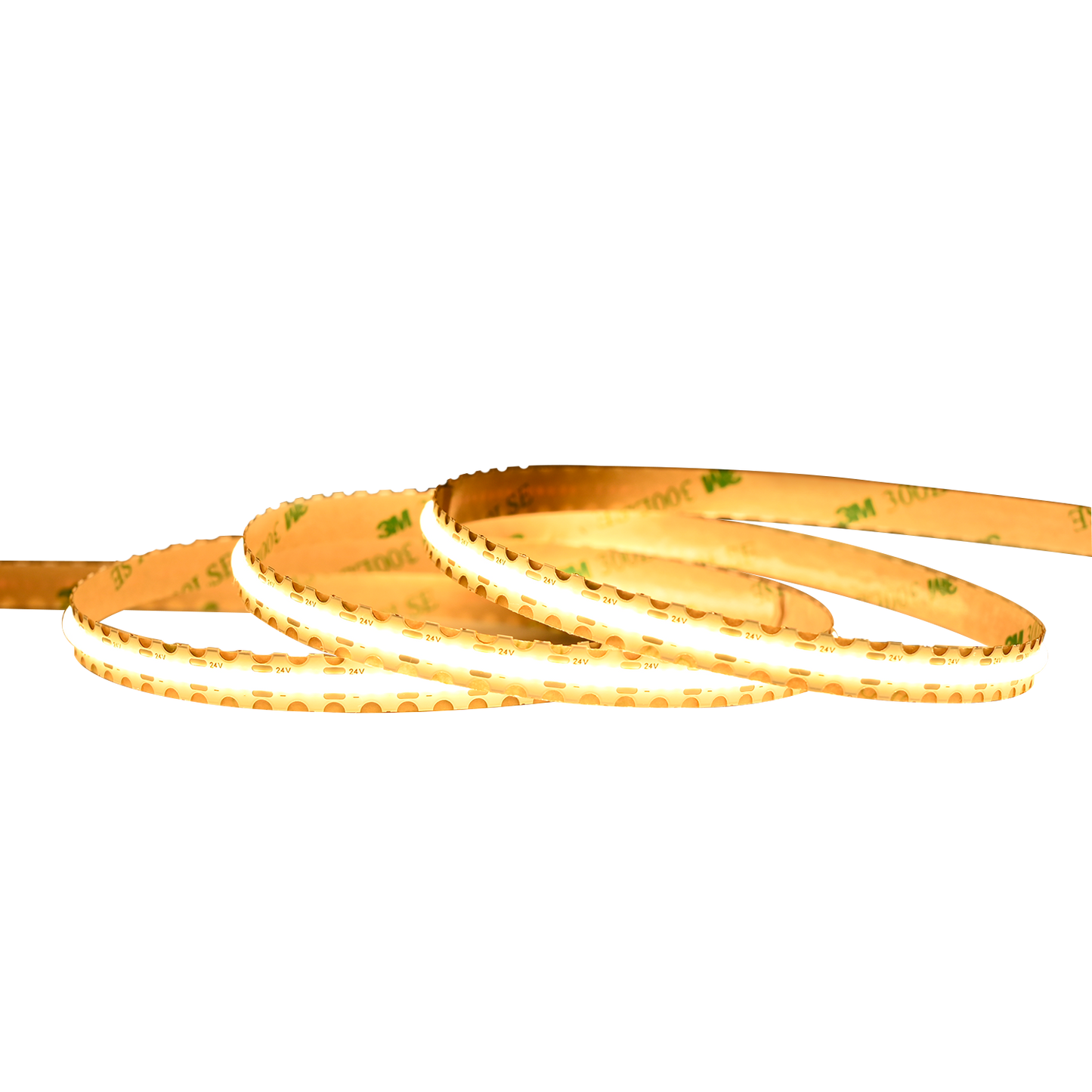 2.4W 24V Flexible COB Tape Light 3000k