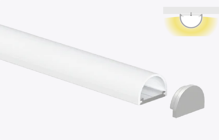 1/2” Surface Mount Rounded Cover 