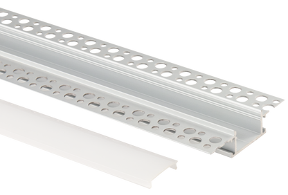 1" Aluminum Trimless Channel