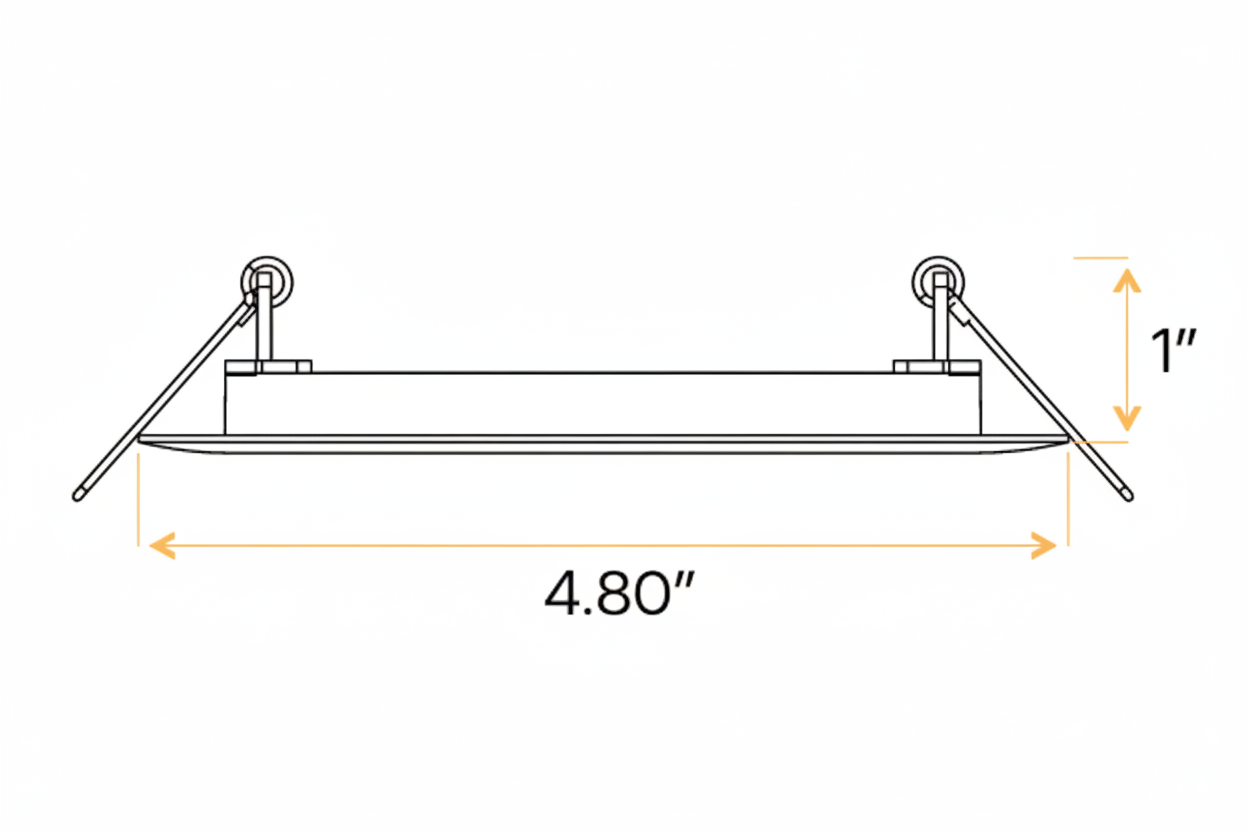 4" Round Flushed slim (ECO)