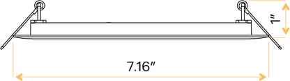 6" Round Flushed slim (ECO)