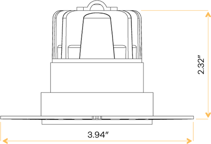 2″ Round Trimless Flushed