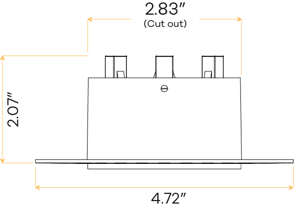 3″ Round Trimless Flushed