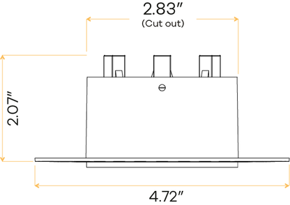 3″ Round Trimless Flushed