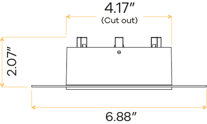 4″ Round Trimless Flushed