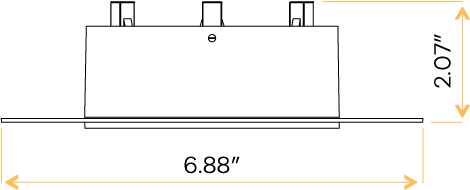 4″ Round Trimless Flushed