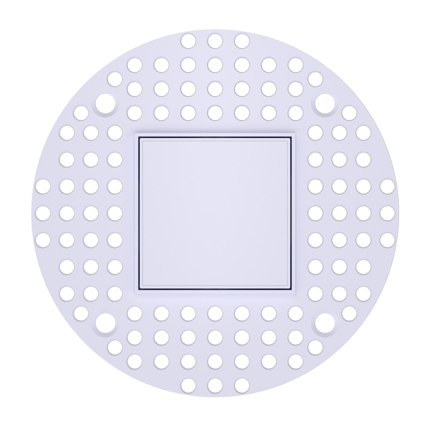 4″ Square Trimless Flushed