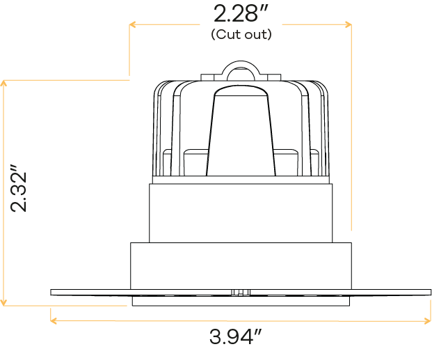 2" Round Trimless Regress Slim