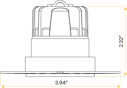 2" Round Trimless Regress Slim