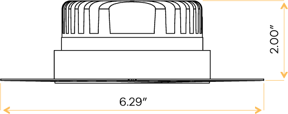 4" Round Trimless Regress Slim