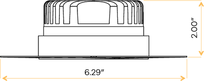 4" Round Trimless Regress Slim