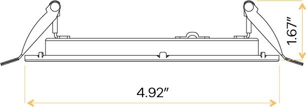 4" Fire Rated Square Flushed slim