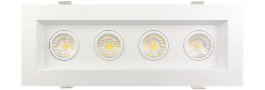 3” Four Head Regress Multiple Gimbal White