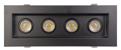 3” Four Head Regress Multiple Gimbal Black