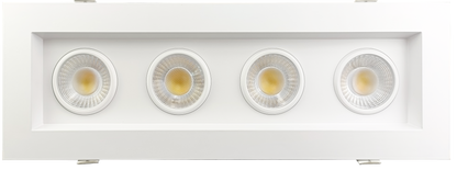 3.5” Four Head Regress Multiple Gimbal White