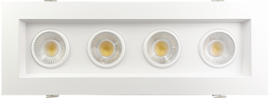 3.5” Four Head Regress Multiple Gimbal White