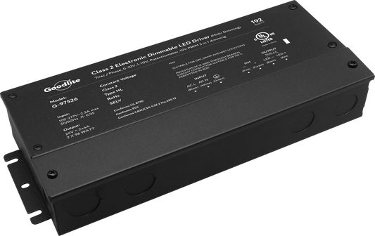 192W Class 2 Multi Circuit Electronic Led Driver 24V (Multi Dimming)