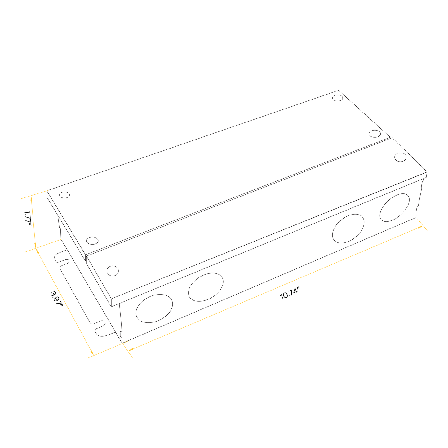 288W Class 2 Multi Circuit Electronic Led Driver 24V (Multi Dimming)