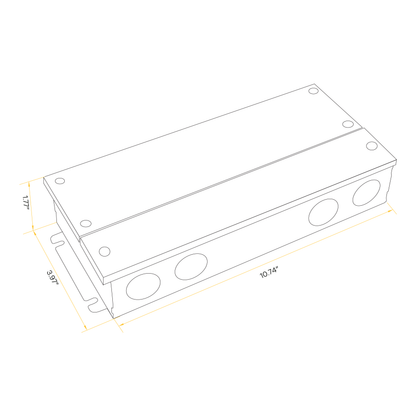288W Class 2 Multi Circuit Electronic Led Driver 24V (Multi Dimming)