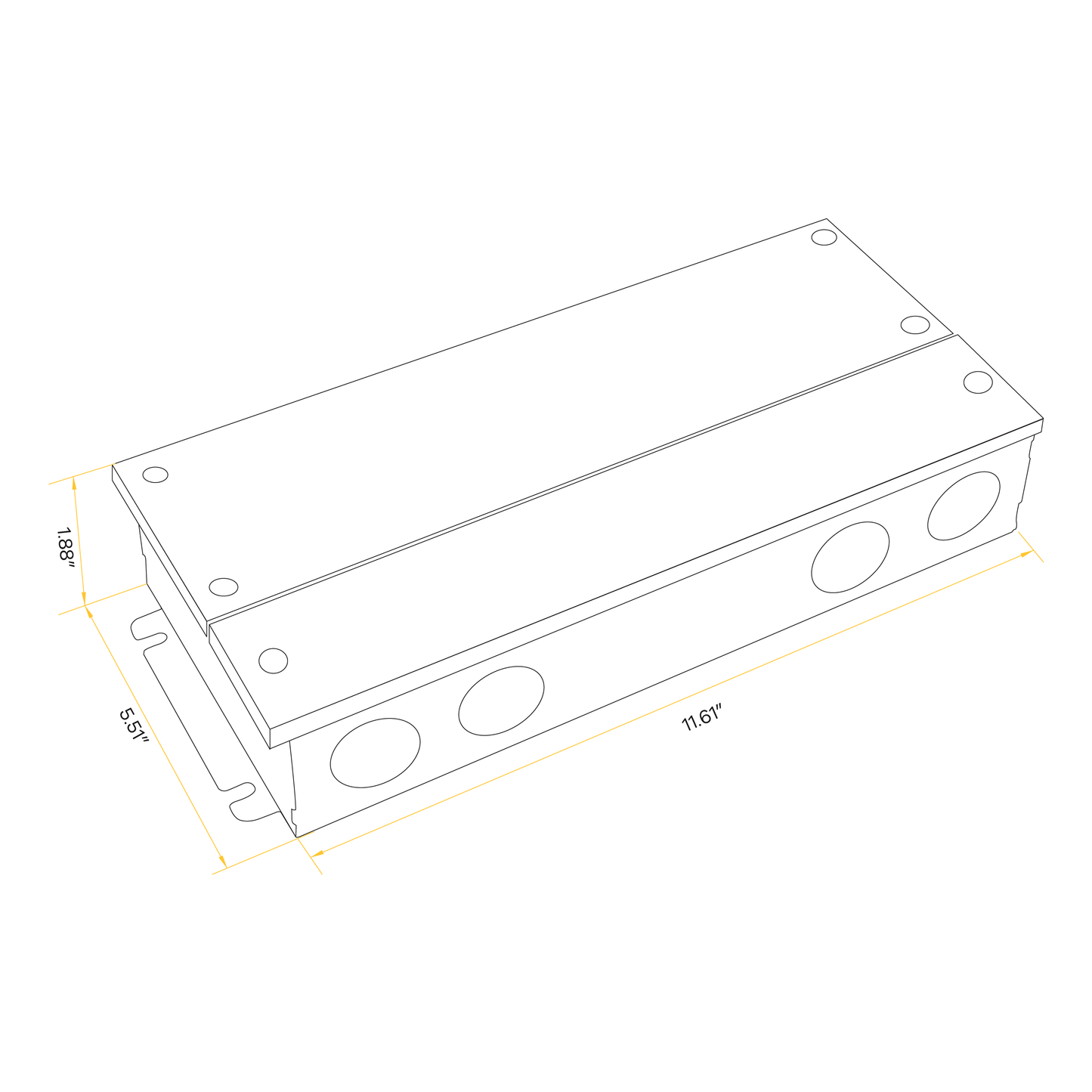 384W Class 2 Multi Circuit Electronic Led Driver 24V (Multi Dimming)