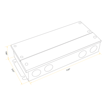 384W Class 2 Multi Circuit Electronic Led Driver 24V (Multi Dimming)