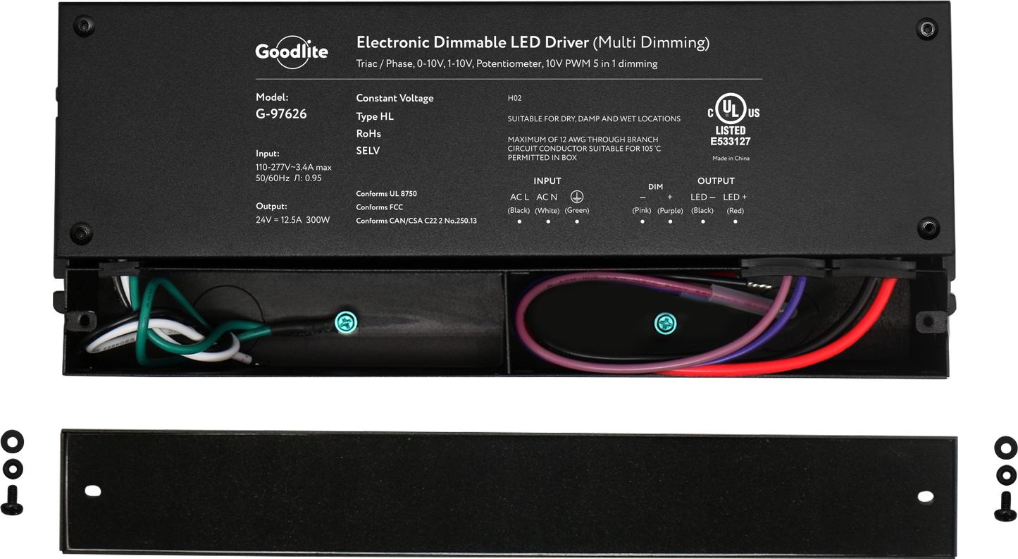 300W Electronic Led Driver 24V (Multi Dimming)