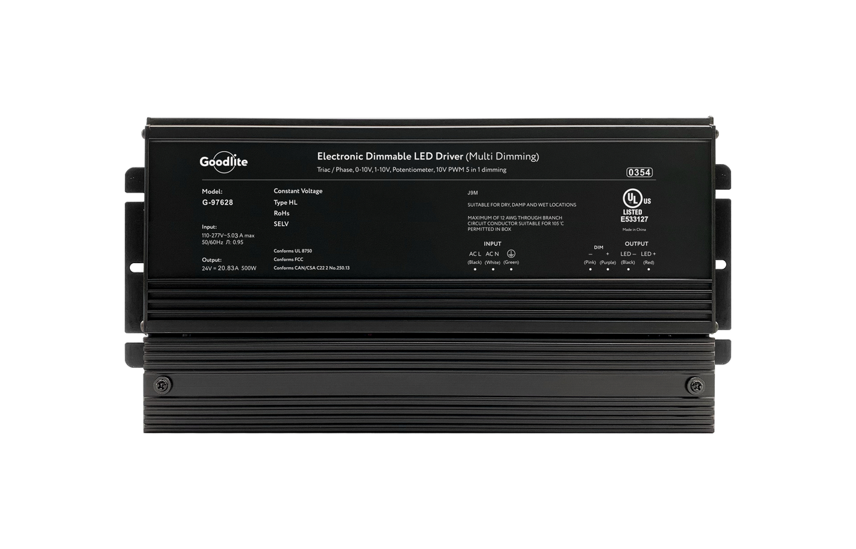 500W Electronic Led Driver 24V (Multi Dimming)