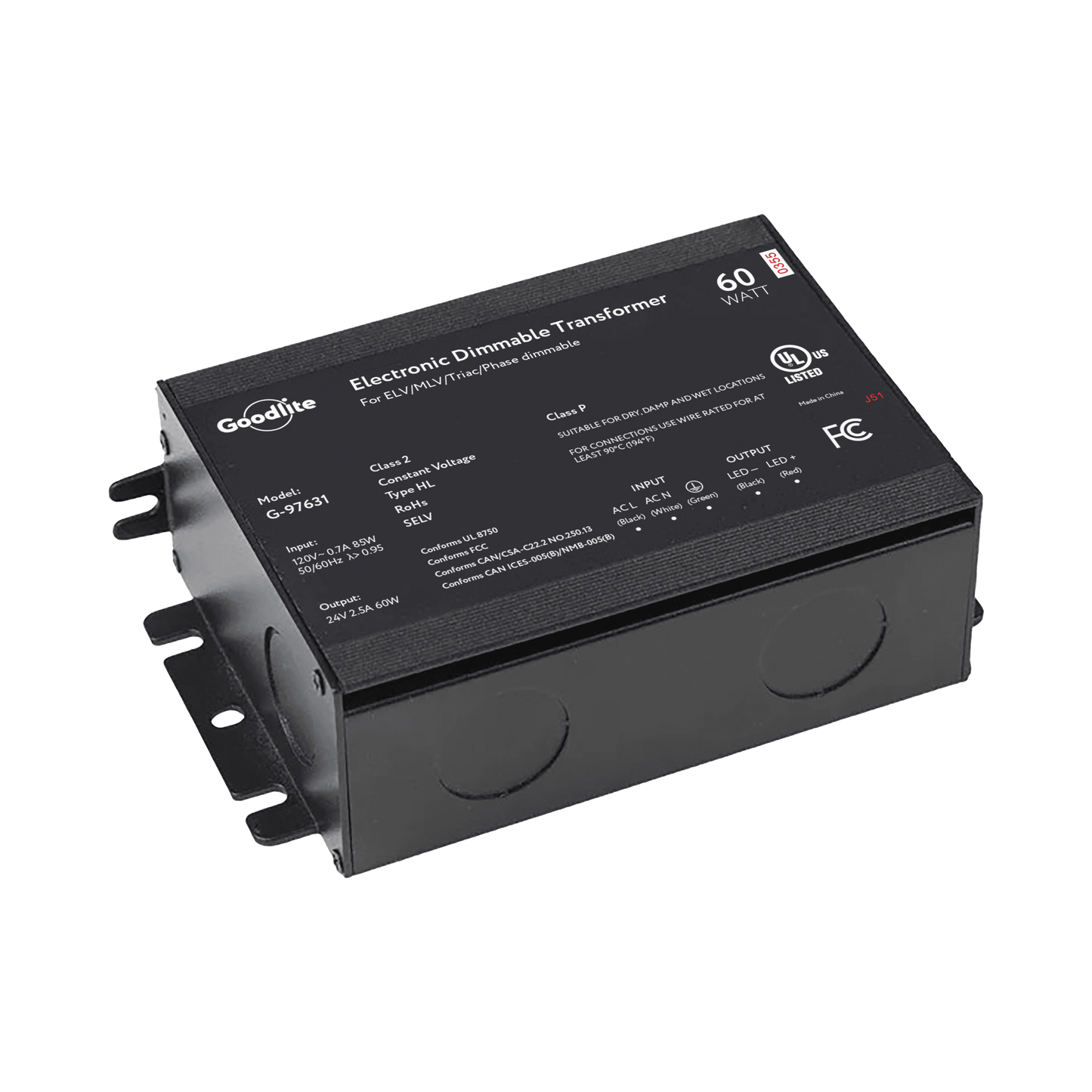 60w electronic 24v transformer