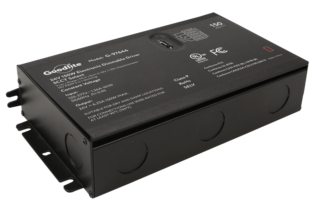 150W Electronic Led Driver 24V 5CCT (Multi Dimming)