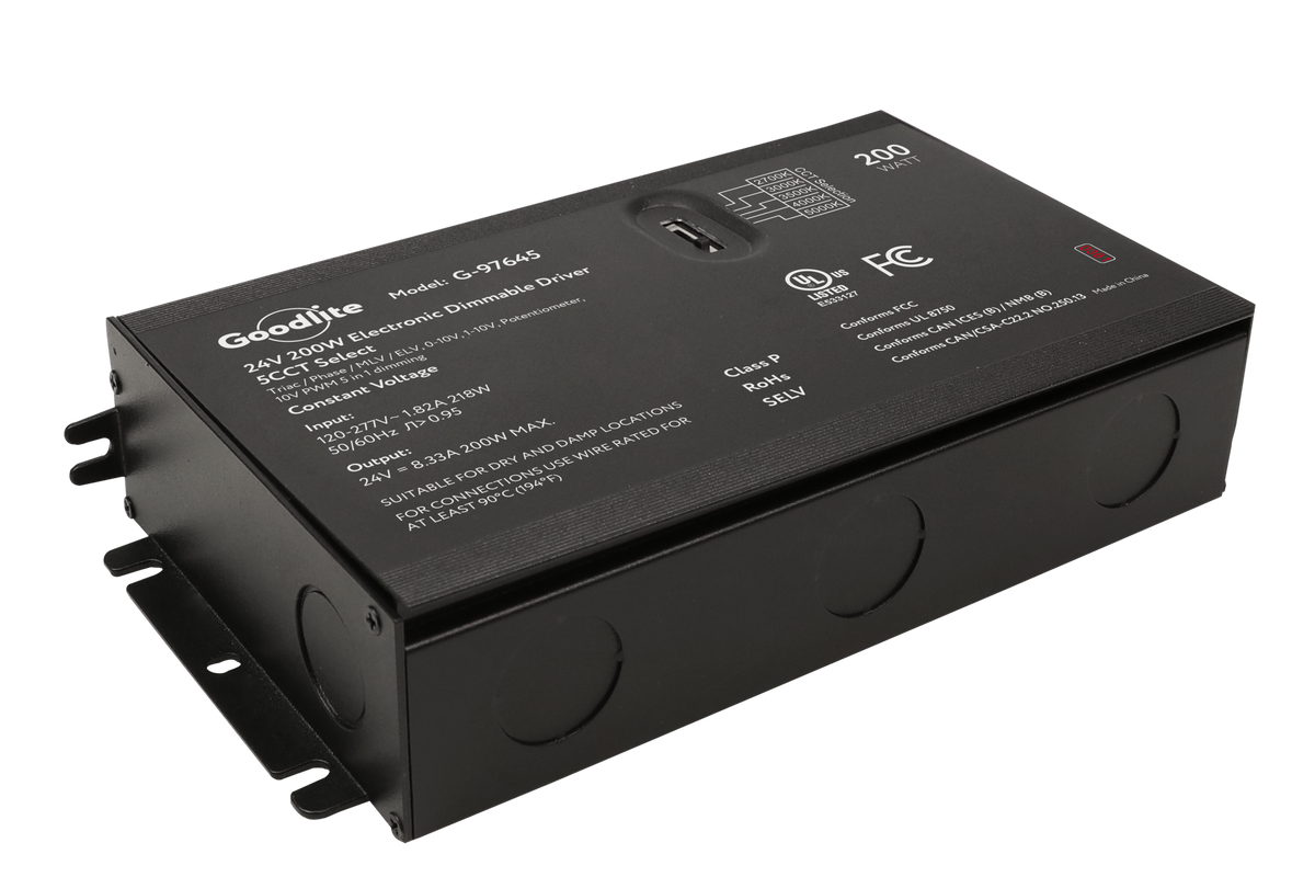200W Electronic Led Driver 24V 5CCT (Multi Dimming)