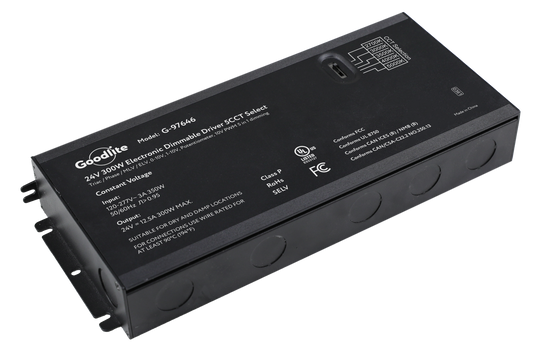 300W Electronic Led Driver 24V 5CCT (Multi Dimming)