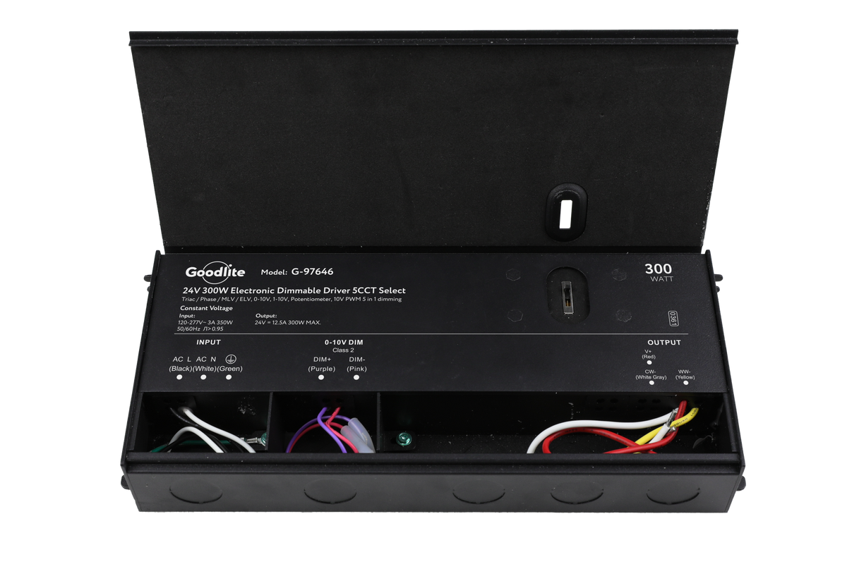 300W Electronic Led Driver 24V 5CCT (Multi Dimming)